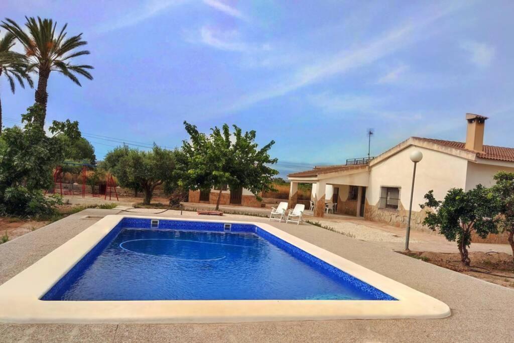 Villa Rustica Privada Con Gran Chalet Y Piscina Elche Eksteriør billede